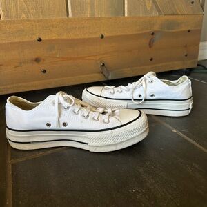 Classic White Platform Sneakers